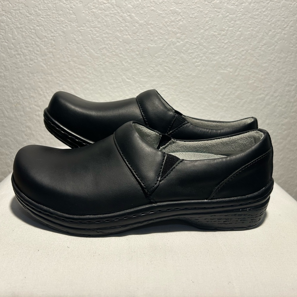 Klogs Black Leather Clogs